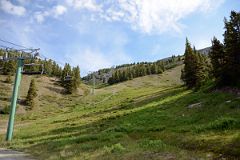 06 Looking Up At Top Of The World Chairlift At Lake Louise Ski Area From Top Of Gondola In Summer.jpg